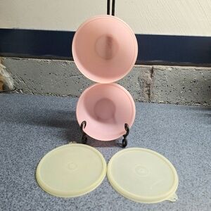 Vintage Tupperware1950s "Wonderlier Bowls", "Millionaire Line" Set of 2